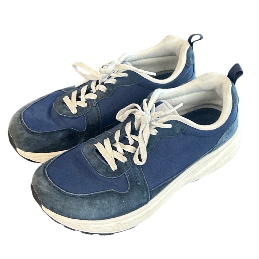 Bronax Sneakers Women 10.5 Men 9 EU 42 Navy Blue Suede Unisex Athletic Shoes